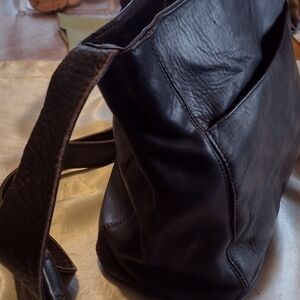 Vtg Y2K DAVID KING BOSTON BUTTERSOFT LEATHER MOCHA BROWN CROSSBODY BAG/PURSE!